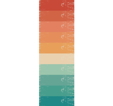 Rollo fenster esszimmer retro gestreift regenbogen - TenStickers