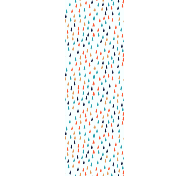 Rollo fenster kinderzimmer bunte regentropfen - TenStickers