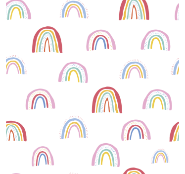 Rollo fenster kinderzimmer mit bunten regenbogenmustern - TenStickers