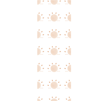 Rollo fenster kinderzimmer abstract minimal sonne - TenStickers