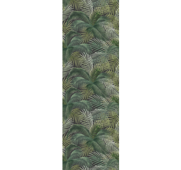 Rollo fenster home office mit grünen palmenblättern - TenStickers