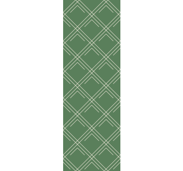 Rollo fenster home office grüne elegante quadrate - TenStickers