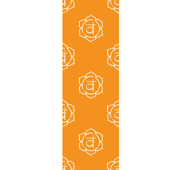 Rollo fenster home office mit schönem sakralchakra-symbol - TenStickers