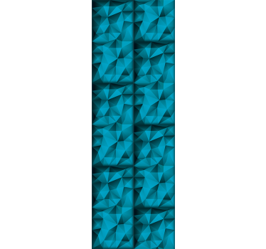 Rollo fenster jugendzimmer in 3d muster blau-tiefen - TenStickers
