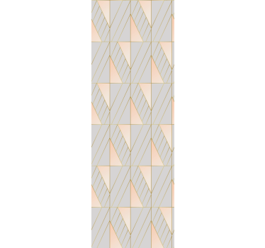 Fenster rollo modern mit geschichteten geometrischen formen - TenStickers