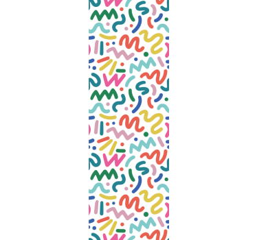 Fenster rollo modern mit abstrakten farbenformen - TenStickers