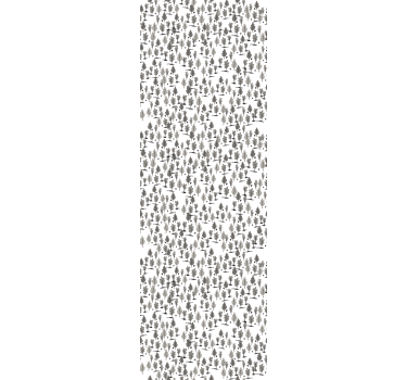 Fenster rollo modern mit muster kleine bäume - TenStickers