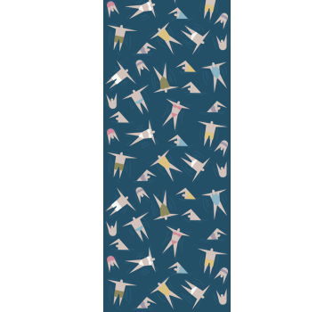 Fenster rollo modern mit schwimmfiguren muster - TenStickers