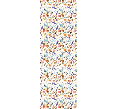 Fenster rollo modern mit organischem flachen muster - TenStickers