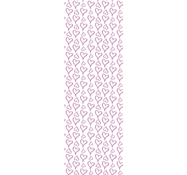 Fenster rollo modern mit pinken herz-icons - TenStickers