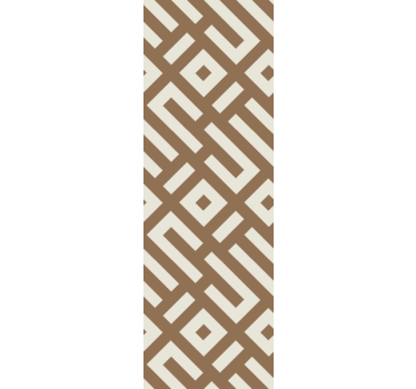 Fenster rollo modern mit geometrischem erdtönen design - TenStickers