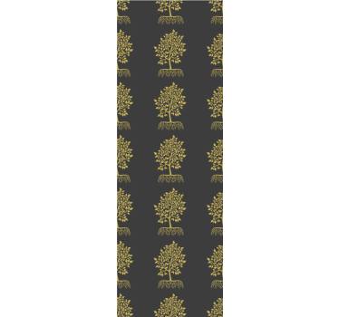 Fenster rollo modern mit goldenen baumumrissen - TenStickers