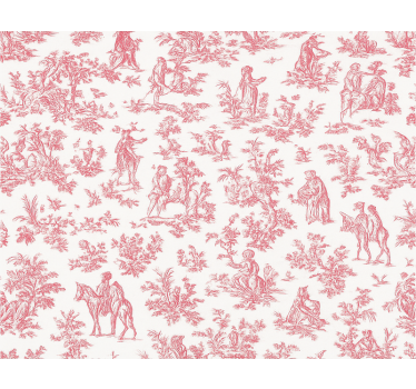 Rollo fenster rosa im pinken landhausstil - TenStickers