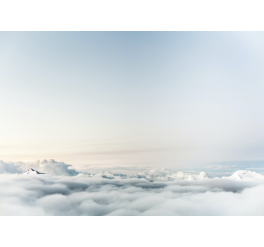 Rollo fenster weiß mit schönem himmel und meer - TenStickers