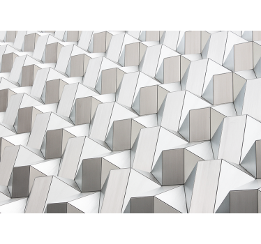 Rollo fenster weiß mit grauem 3d-muster - TenStickers