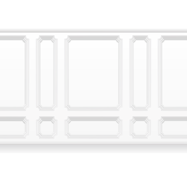 Rollo fenster weiß mit klassischen querleisten - TenStickers