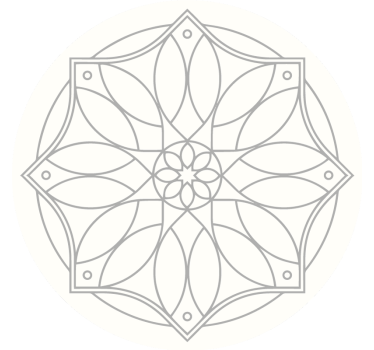 Rollo fenster weiß mit mandala design - TenStickers
