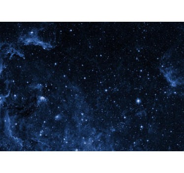 Rollo fenster schwarz wandtapete galaxie schlafzimmer - TenStickers