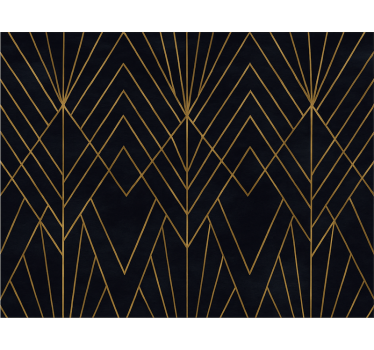 Fenster rollo modern mit eleganten goldenen figuren - TenStickers
