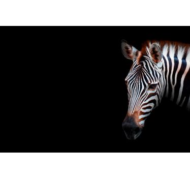 Rollo fenster wohnzimmer zebra bild - TenStickers