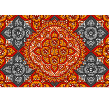 Rollo fenster wohnzimmer mandala kunst von henna - TenStickers