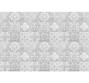 Rollo fenster grau mit steinmosaik-effekt - TenStickers