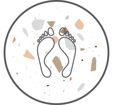 Rollo fenster weiß mit terrazzo-muster - TenStickers