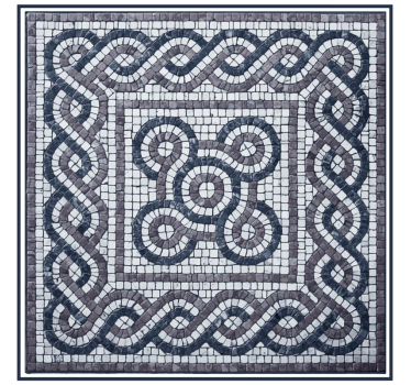 Rollo fenster schlafzimmer mit kieselsteinmosaik - TenStickers