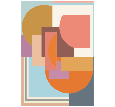 Rollo fenster schlafzimmer modernes geometrisches mosaik - TenStickers