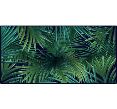 Rollo fenster schlafzimmer mit intensiven monstera-blättern - TenStickers