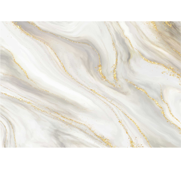 Rollo fenster weiß marmor in weiß und gold - TenStickers
