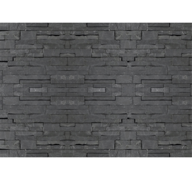 Rollo fenster grau schwarze ziegel - TenStickers