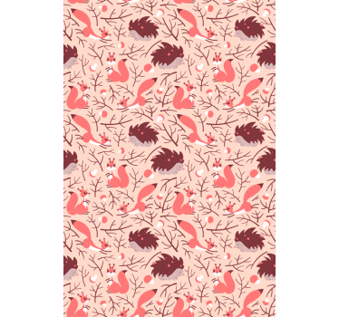 Rollo Fenster Tiere fauna-muster-motiv - TenStickers