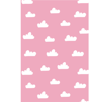 Rosa musterwolkenrollo - TenStickers