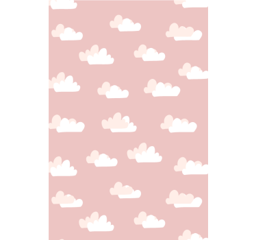 Rosa hintergrundwolkenrollo - TenStickers