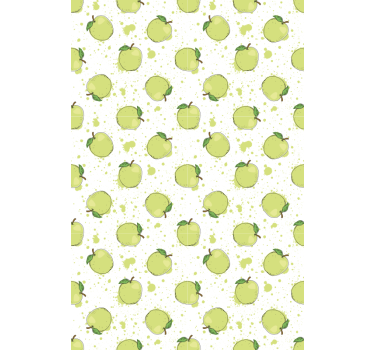 Rollo Fenster Obst grünes apfelarray - TenStickers