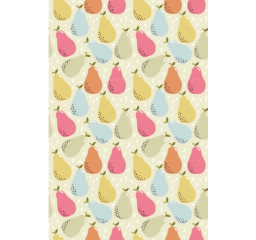 Rollo Fenster Obst gemusterte birnenillustration - TenStickers