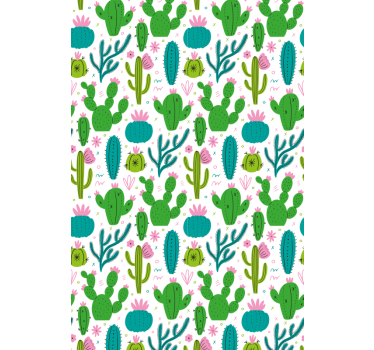 Rollo Fenster Kaktus kakteen-illustrationsmuster - TenStickers