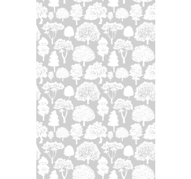 Rollo Fenster Baum baumsilhouetten - TenStickers