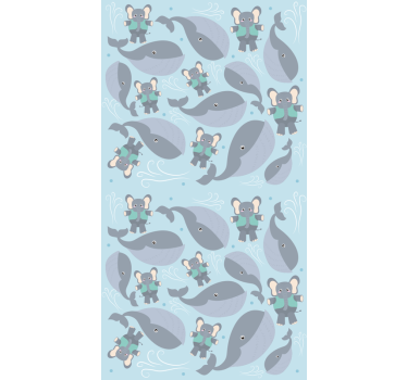 Rollo Fenster Babyzimmer verspielte tiere - TenStickers