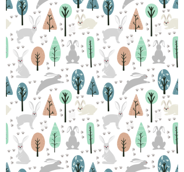 Rollo Fenster weitere Tiere muster mit waldbewohnern - TenStickers