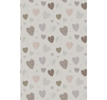 Große herzen romantik Rollo - TenStickers