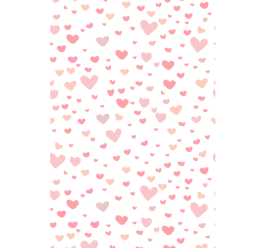 Rollo Fenster romantisch herz-muster-muster - TenStickers