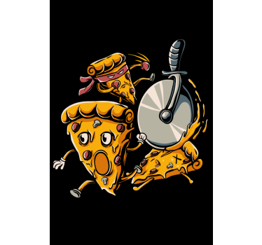 Pizza Spaß Esszimmer Rollo - TenStickers