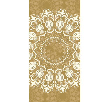 Rollo Fenster Elegant kunstvolles damast-design - TenStickers
