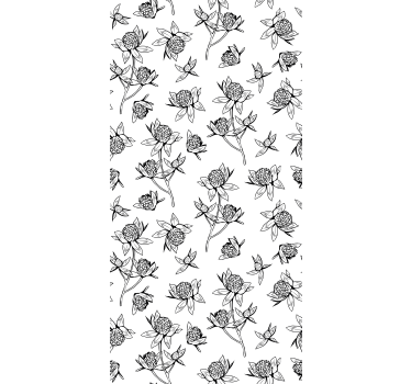 Rollo Fenster Blumen kreation botanischer motive - TenStickers