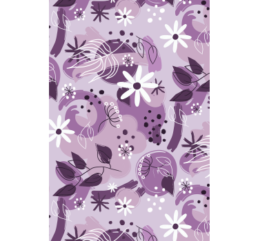 Blumen Rollo Anders lila - TenStickers