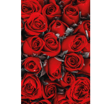 Blumen Rollo Rote rosen romantisch - TenStickers