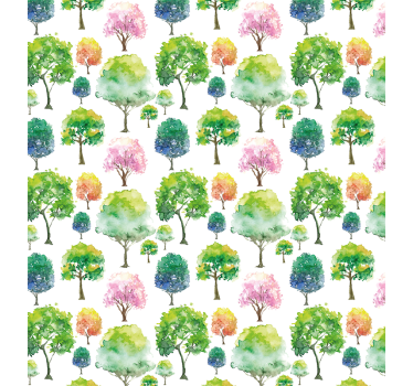 Rollo Fenster Baum saisonales muster - TenStickers