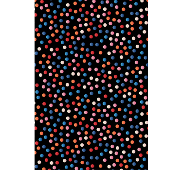 Rollo Fenster Kinderzimmer bunte tupfen - TenStickers